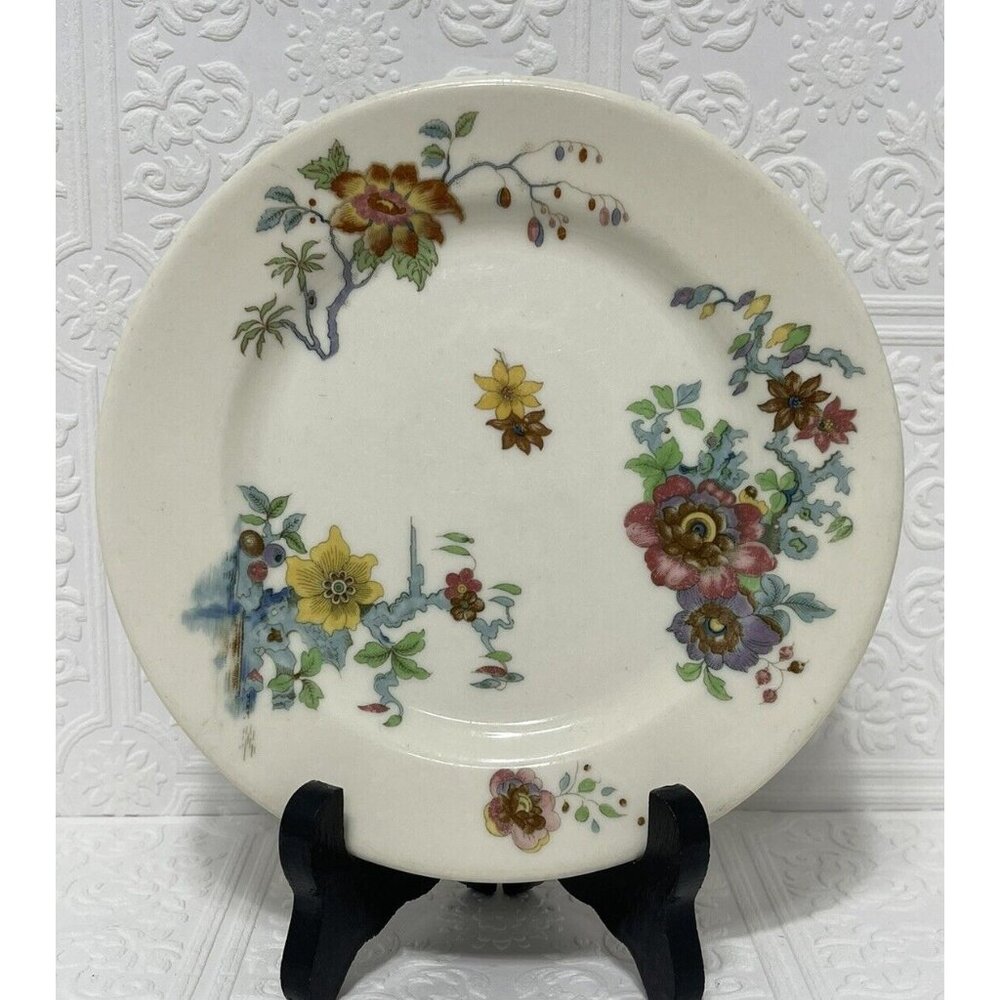 SYRACUSE OLD IVORY RESTAURANT PLATE CATHAY PATTERN CODED 1940